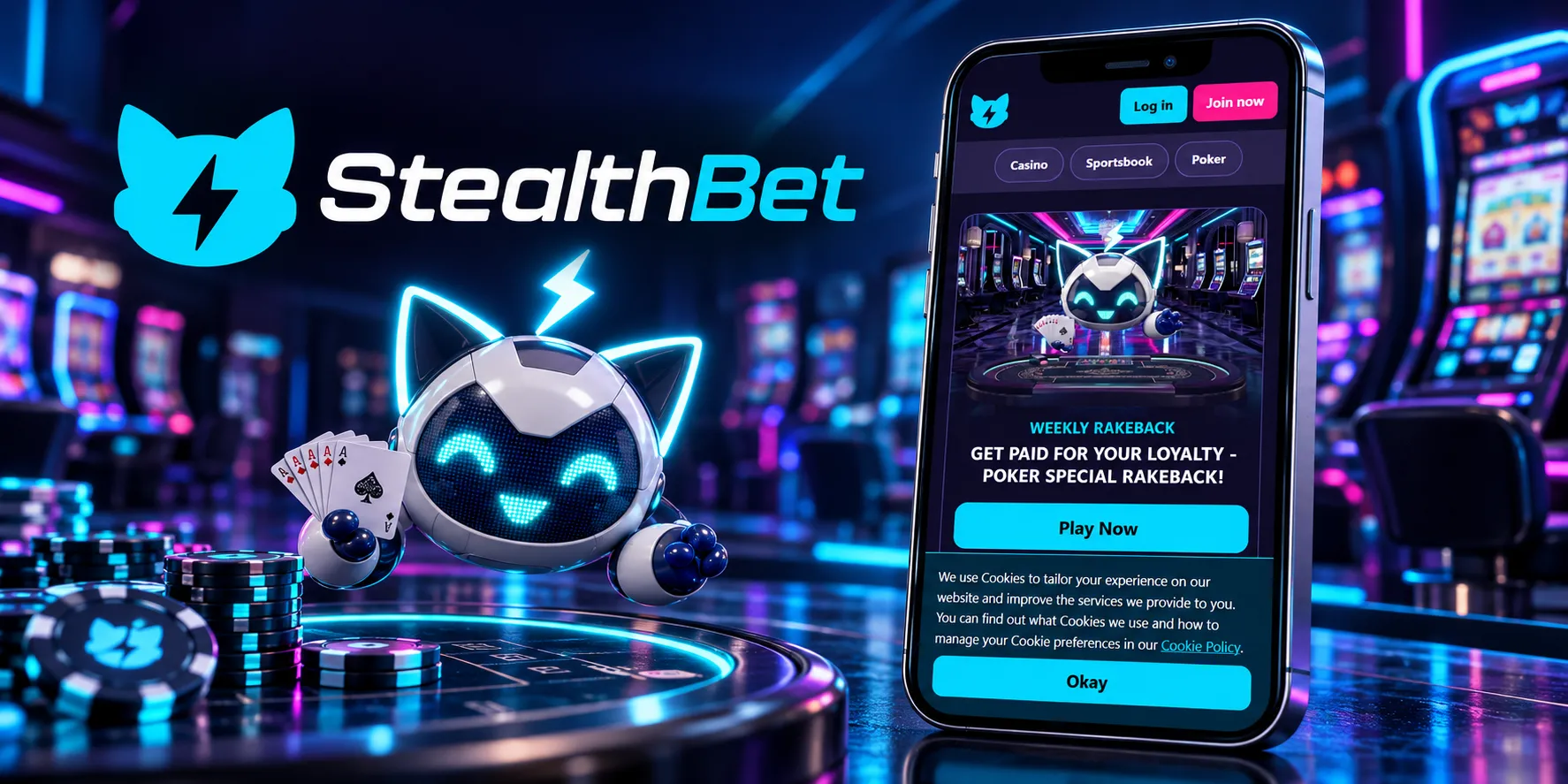 StealthBet Casino App-Screenshot